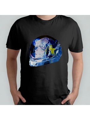 Pixxa Cyberpunk Edgerunners - Lucy %100 Pamuklu Bisiklet Yaka T-Shirt Model - 1