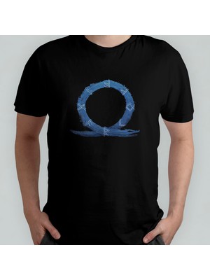 Pixxa God Of War - Ragnarök %100 Pamuklu Bisiklet Yaka T-Shirt Model - 2