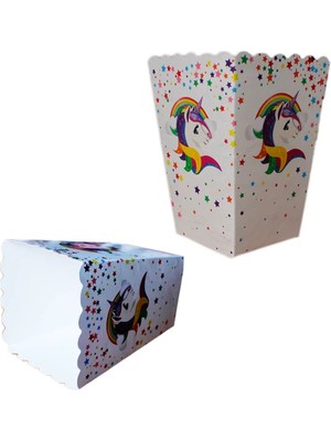 Çıtı Pıtı Store Unicorn Temalı Karton Popcorn Kutusu