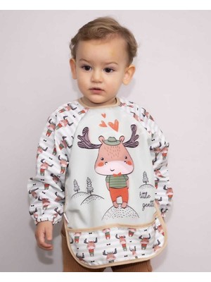 Baby Bakkal Geyik Baskılı Giyilebilen Önlük