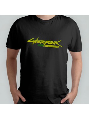 Pixxa Cyberpunk Edgerunners  Pamuklu Bisiklet Yaka T-Shirt Model - 1