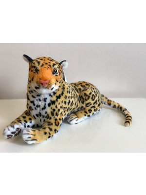Top Rock Store Sesli Kükreyen Leopar Peluş 40 cm