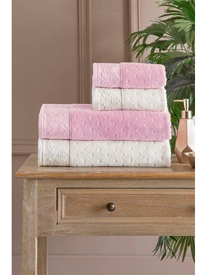 Özdilek Heritage Best Set (Hamam Takımı) Krem-Pembe