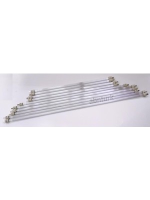 abnturk Yer Tipi ve Şömine Sobalar Için 800W Rezistans Teli ile 63CM Cam Taş Başlıklı Tam Hazır
