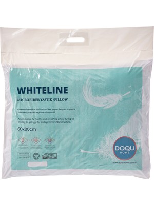 Doqu Home White Line Microfiber Yastık 60X80CM (1000GR)