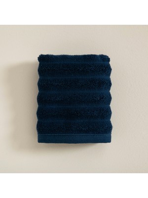 Chakra Waved El Havlusu 30 x 40 cm Marin Mavi