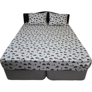 Bilgem Tekstil Lastikli Çarşaf Flanel Fited SET100*200+1 Adet Yastık Kılıfı