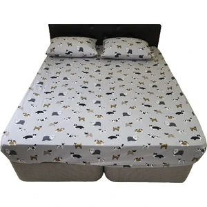 Bilgem Tekstil Lastikli Çarşaf Flanel Fited SET Yastık Kılıflı