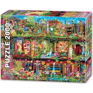 Oyun Raftaki Bahçe 2000 Parça Puzzle
