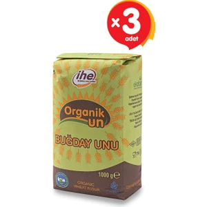 Organik Buğday Unu 1000 gr (3 Adet)