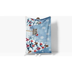 Erays Home Yılbaşı & Christmas Desenli Polar Tv Battaniyesi