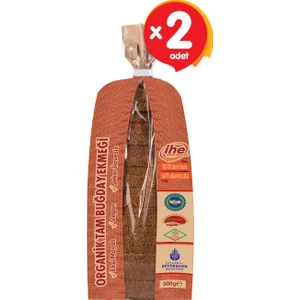 Organik Tam Buğday Ekmeği 500 gr (2 Adet)