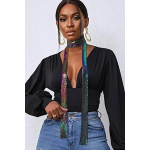 Petek Aksesuar Eşarp Model Zırh Metal Kolye Multicolor