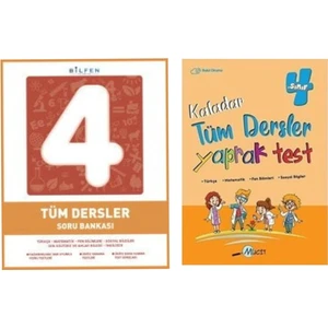 Bilfen Yayınları 4. Sınıf Tüm Dersler Soru Bankası - Tüm Dersler Yaprak Test