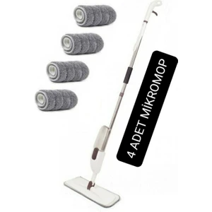 Temizcan Tedarik Sprey Mop + 4 Adet Mikrofiber Bez