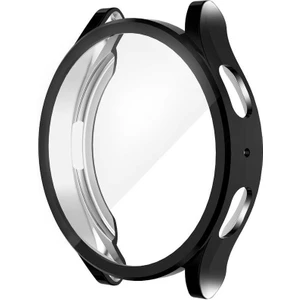 Case 4U Samsung Galaxy Watch 5 Uyumlu Kasa ve Ekran Koruyucu Silikon TPU 40mm Gard 15 Siyah