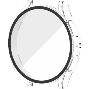 Case 4U Samsung Galaxy Watch 5 Uyumlu Kasa ve Ekran Koruyucu Sert PC 44mm Gard 14 Şeffaf