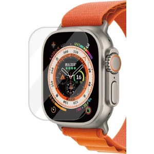 Case 4U Apple Watch Ultra Akıllı Saat Cam Ekran Koruyucu 49mm Şeffaf