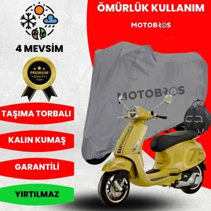 Vespa Primavera 50 Motosiklet Branda (En Kalın) Kumaş Ömürlük Kullanım