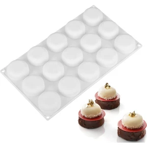 Pastry Planet Profesyonel 15 Li Yuvarlak Silikon Pasta Kek Kalıbı