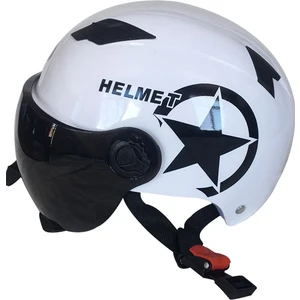 Romantik Balon Yarım Kask Açık Motosiklet Kaskı (Yurt Dışından)