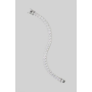 So CHIC Aşk Yolu 18 Ayar Beyaz Altın Kaplama 19 cm Gümüş Bileklik