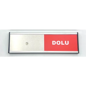 Se-Dizayn Boş - Dolu Tabelası Sürgülü Kapı Yönlendirme Levhası Xl