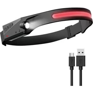 Lucky Power Dahili Pil El Feneri ile Indüksiyon Far Cob LED Kafa Lambası 5 Aydınlatma Modu Kafa Işığı (Yurt Dışından)