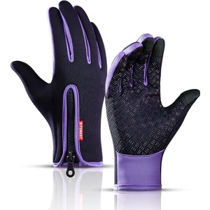 Lucky Power Unisex Dokunmatik Ekran Kış Termal Sıcak Tam Parmak Eldiven Bisiklet Bisiklet Kayak Açık Kamp Yürüyüş Motosiklet Için (Yurt Dışından)