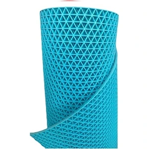 Z Mat Yıldız Kaydırmaz Pvc Paspas Iç - Dış Islak Zemin Turkuaz