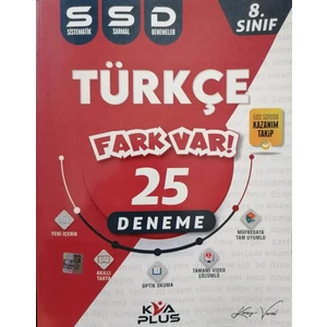 Koray Varol Akademi Plus 8.Sınıf LGS Fark Var Türkçe Sarmal 25 Deneme - LGS Deneme