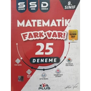 Koray Varol Akademi Plus 8.Sınıf LGS Fark Var Matematik SSD 25 Deneme - LGS Deneme