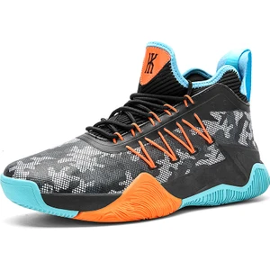 Yeşil Erkekler Basketbol Ayakkabıları Yüksek Top Sneakers Çocuk Spor Ayakkabı Eğitim Atletik Botlar