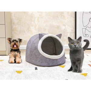 Çeyiz Diyarı Kedi Köpek Evi Gri