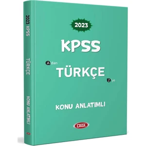 Data Yayınları 2023 KPSS Türkçe Konu Anlatımlı