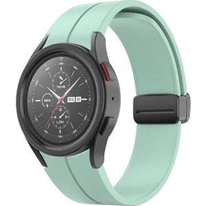 Samsung Galaxy Watch 5 44 mm Uyumlu Kayış Silikon Mıknatıslı Kordon