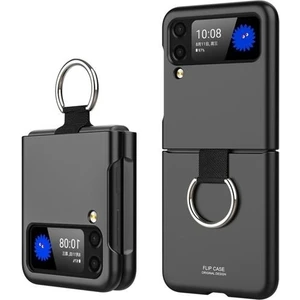Samsung Z Flip 3 Yüzüklü Standlı Mat Kılıf&kapak