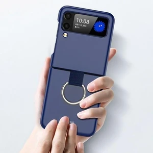 Samsung Z Flip 3 Yüzüklü Standlı Mat Kılıf&kapak