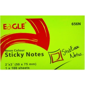 50X75 mm Neon Renk Yapışkanlı Not Kağıdı 100 Yaprak (656N) Yeşil