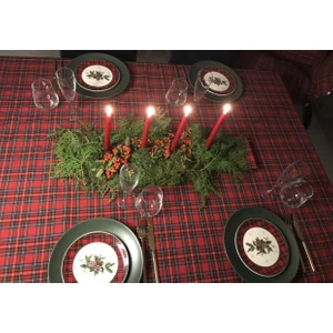 Iskoç Ekose Yılbaşı  Masa Örtüsü