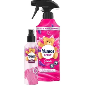 Jet Fresh Ütü Etkisi Giysi Spreyi Orkide 200 ml ve Sprey Yıkaması Orkide 450 ml