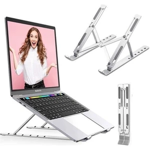 Alüminyum Ayarlı Laptop Macbook Notebook Yükseltici Tutucu Stand