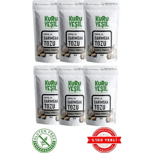 Sarımsak Tozu - Garlic Powder -  Toz Sarımsak -  Soğan Sarımsak Tozu - Taş Köprü - Yerli - 6'lı Paket 600 gr