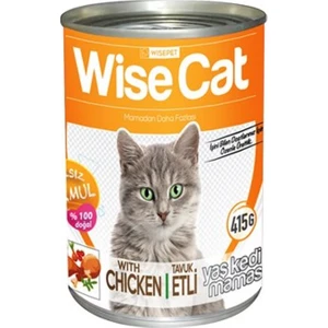Wise Cat Tavuklu Yetişkin Konserve Kedi Maması 400 Gr