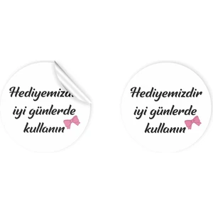 Anka Design Kuşe Sticker 4 x 4 cm 36 Adet Hediyemizdir