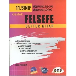 ENS Yayıncılık Yayınları 11. Sınıf Felsefe Defter Kitap 2023