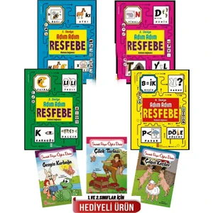 Ata Adım Adım Resfebe Seti (Seviye 1-2-3-4) (Ciltli)