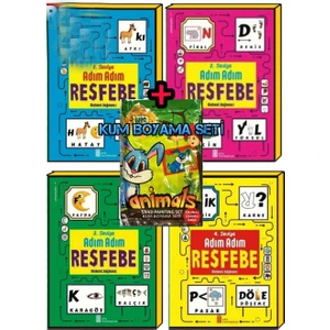 Ata Adım Adım Resfebe Seti (Seviye 1-2-3-4) (Ciltli)