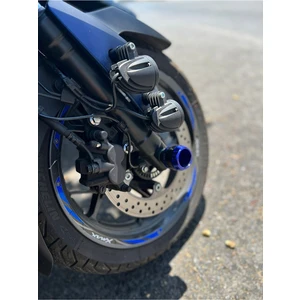 Universal Ön Teker Koruma Takozu Mavi