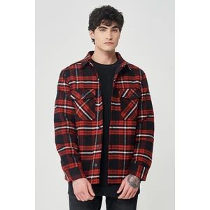 Erkek Regular Fit Normal Kesim Kaşe Ceket L222351600 Kırmızı
